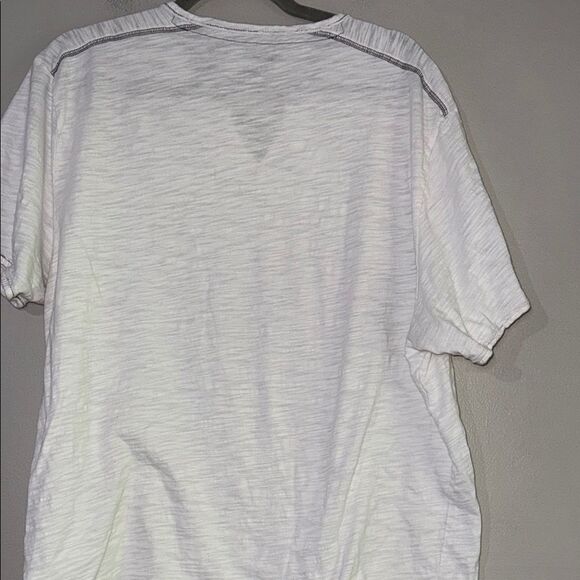INC International Concepts White V-Neck Short Sleeve Tee - Picture 8 of 10